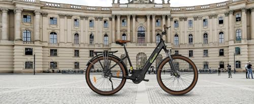 SachsenRAD E-SUV CityBike C5 Centro Riemen mit Diebstahlsicherung, ATB All Terrain E-Bikes Mittelmotor mit tiefem Einstieg,Alarmanlage, Elektrofahrrad Farbe Display Damen Herren Pedelec - Image 8