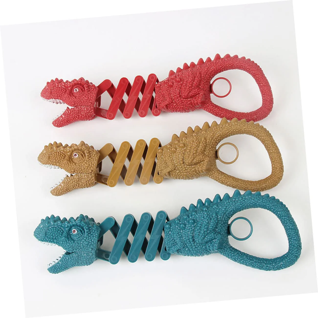 SAFIGLE 2 Stück Dinosaurier-Teleskop-Clip-Greifer Hai-Roboterhand Dinosaurier-Streichspielzeug Roboter-Greifstock Für Kinder Enterhaken-Spielzeug Kleine Dino-Figuren Spielset - Image 2