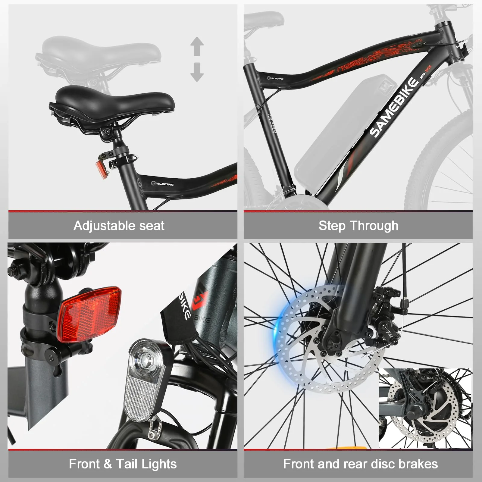 SAMEBIKE SY26 26-Zoll-Mountainbike (Blau) - Image 2