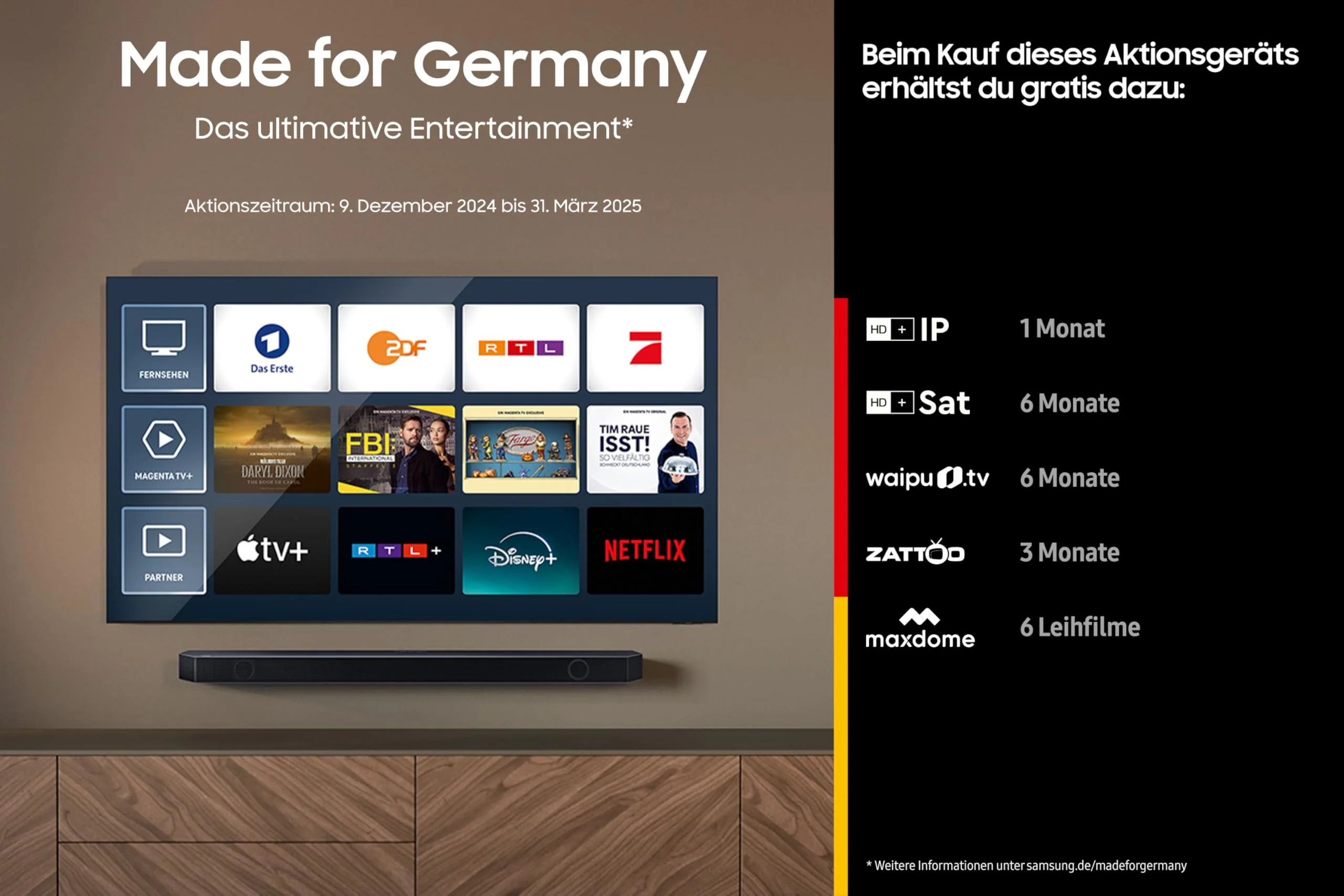 Samsung Crystal UHD 4K DU7179 Fernseher 50 Zoll, Samsung TV mit PurColor, 4K Upscaling, Crystal Prozessor 4K, Smart TV, GU50DU7179U, Deutsches Modell [2024] - Image 7