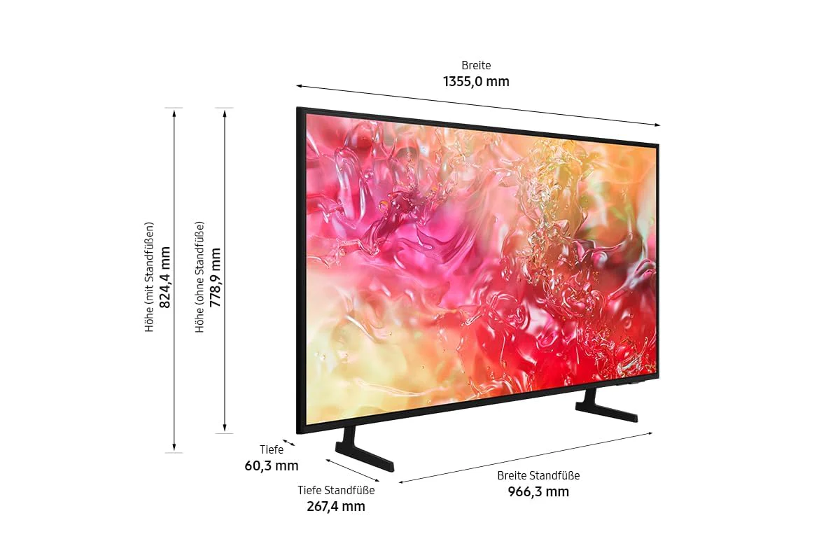 Samsung Crystal UHD 4K DU7179 Fernseher 65 Zoll, Samsung TV mit PurColor, 4K Upscaling, Crystal Prozessor 4K, Smart TV, GU65DU7179UXZG, Deutsches Modell [2024] - Image 7