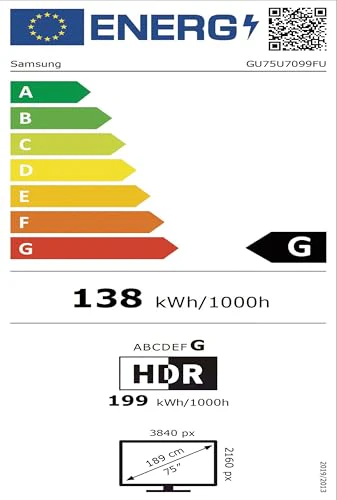 Samsung Crystal UHD 4K U7099F 75 Zoll (189 cm) LED Fernseher, Crystal Prozessor 4K, MetalStream Design, SmartThings, Knox Security, Gaming Hub, AI Upscaling, Kostenlose Inhalte, Smart AI TV - Image 21