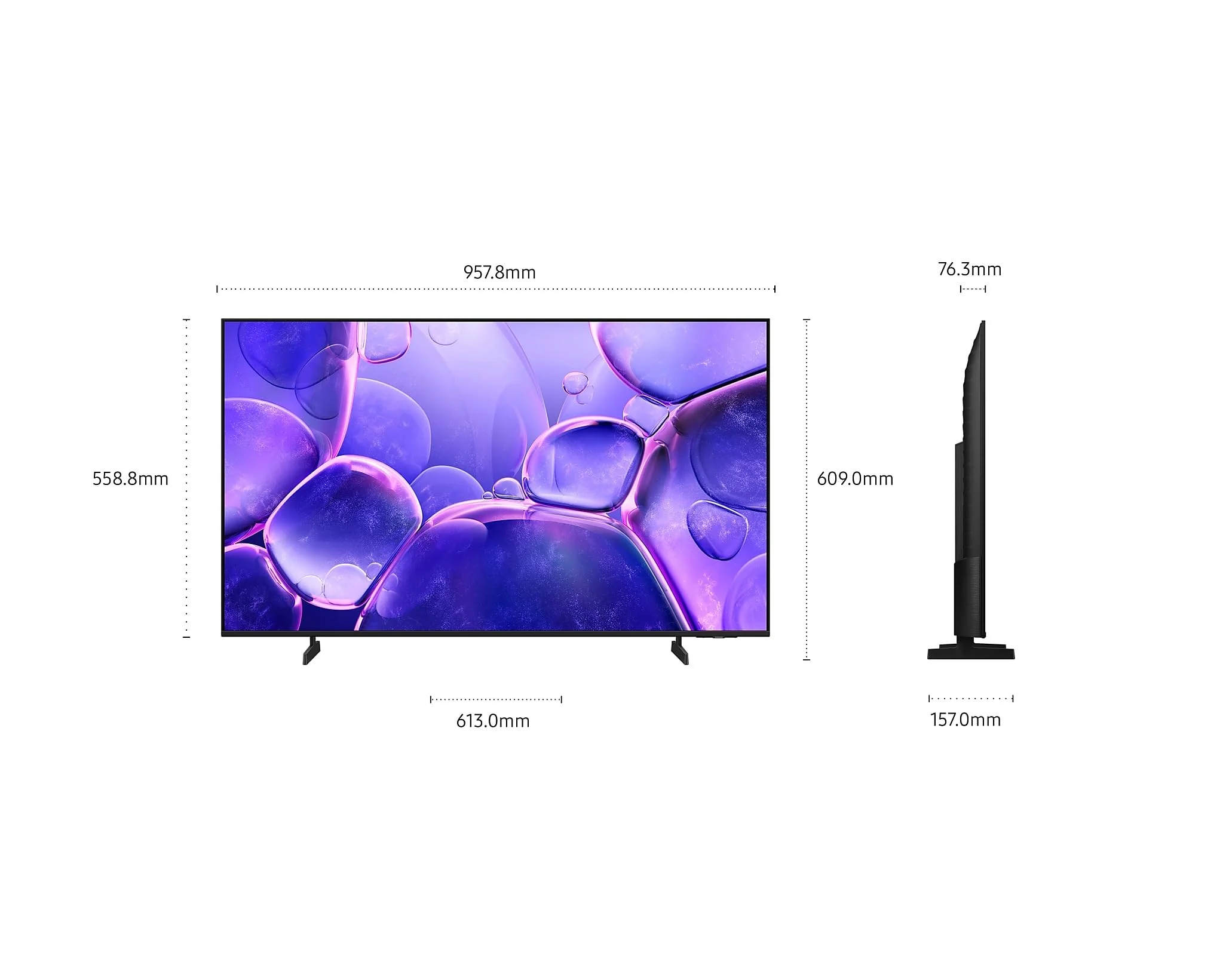 Samsung Crystal UHD 4K U80F 43 Zoll (108 cm) LED Fernseher, Crystal Prozessor 4K, MetalStream Design, SmartThings, Knox Security, Gaming Hub, AI Upscaling, Kostenlos...[Länderversion Ungarisch] - Image 9