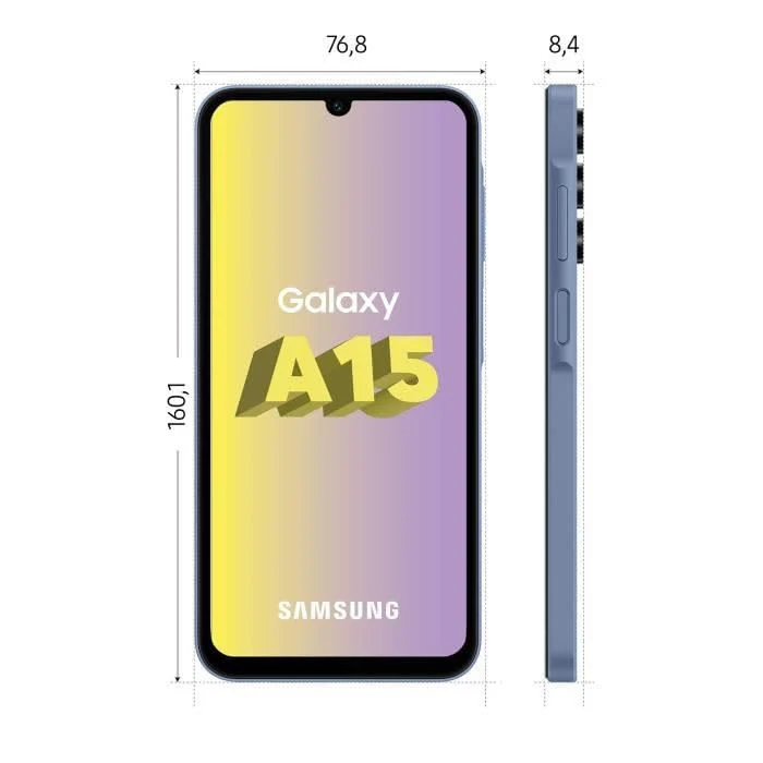 Samsung Galaxy A15, Dual, 128GB 4GB Ram, Blue - Image 3