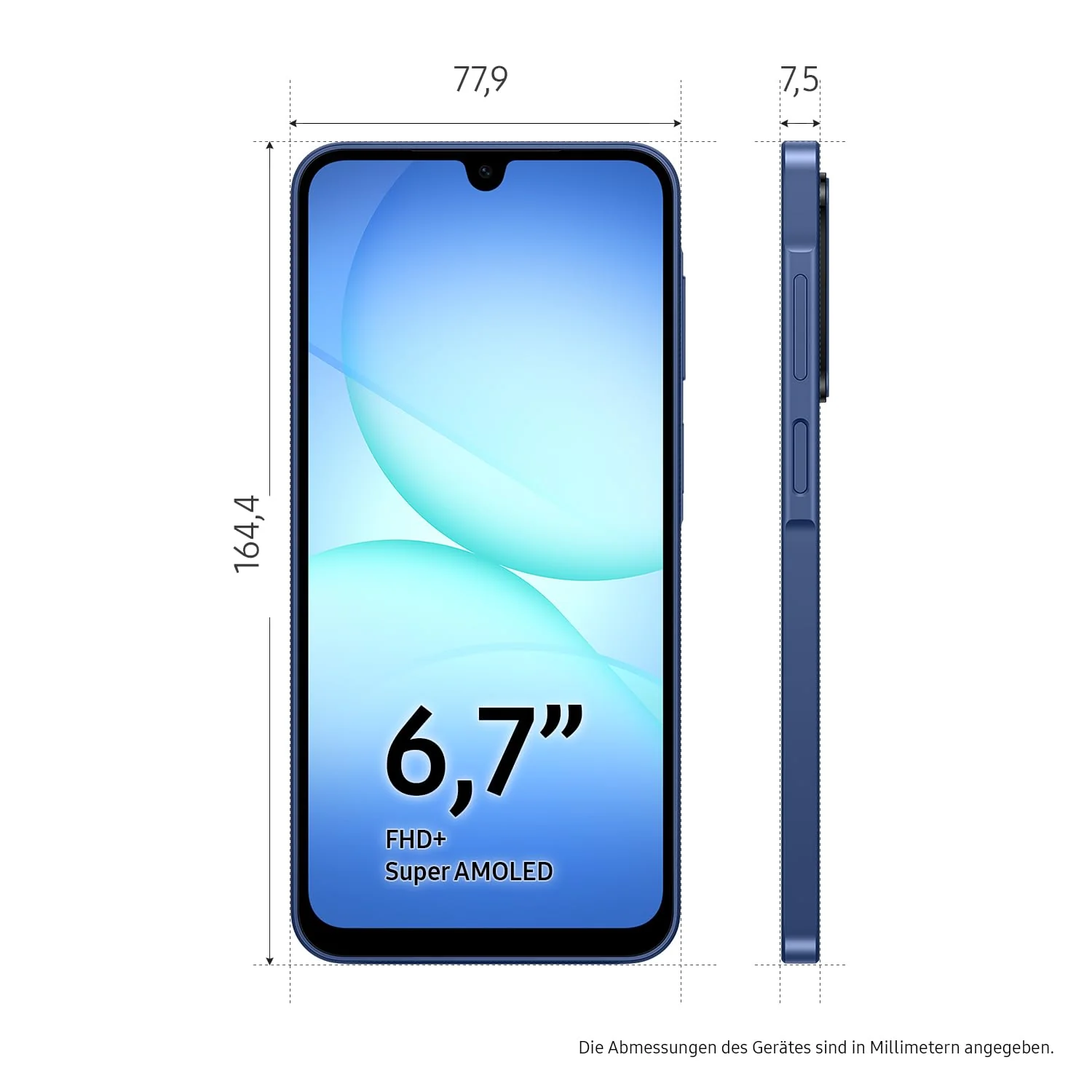 Samsung Galaxy A17 5G AI Smartphone, KI-Handy mit Android, Dünner 7,5-mm-Rahmen, 50-MP-Kamera, 128 GB Speicher, 4 GB RAM, 5.000-mAh-Akku, Blue, 2,5 Jahre Herstellergarantie [Exklusiv auf Amazon] - Image 9