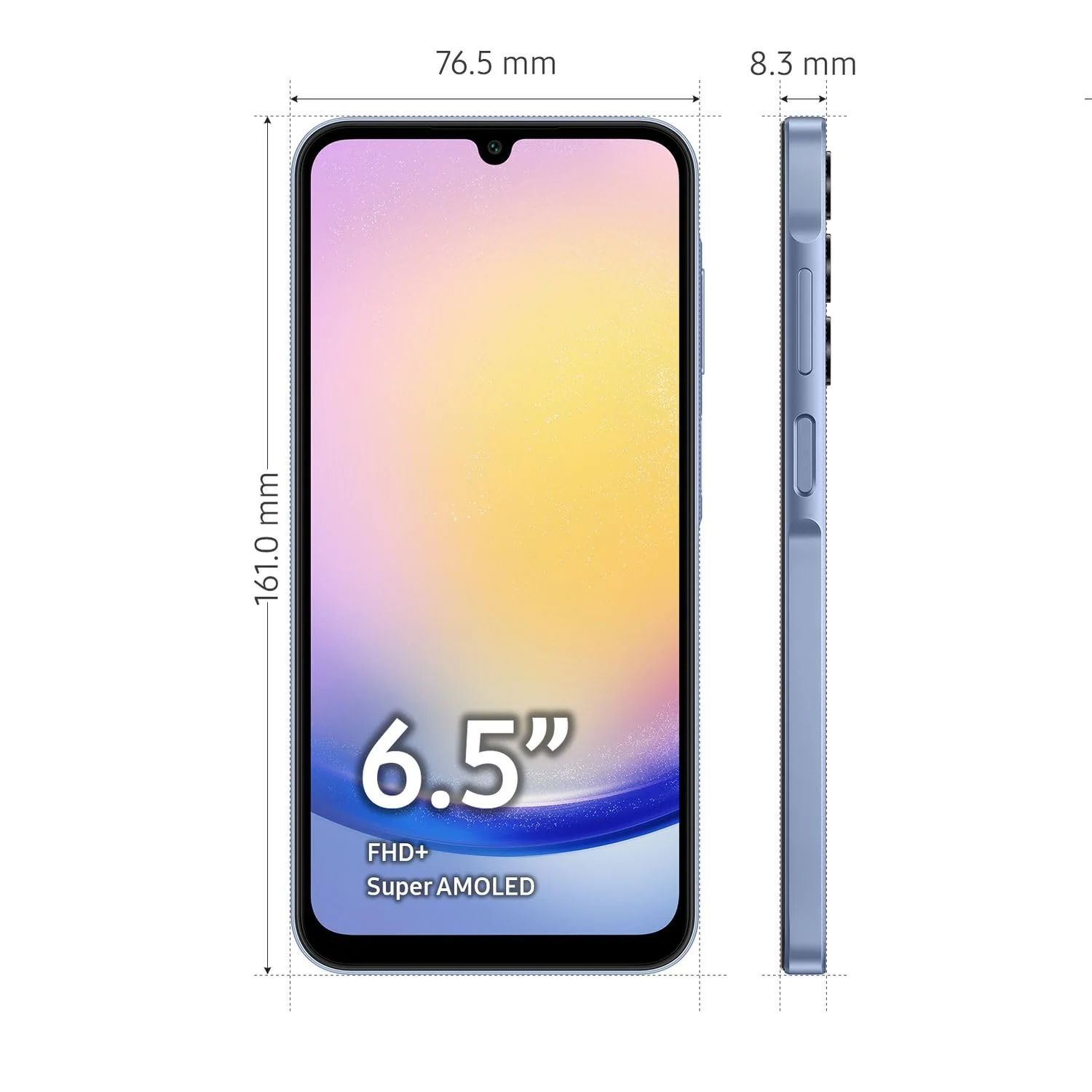 SAMSUNG Galaxy A25 5G 16,5 cm (6.5") USB Type-C 6 Go 128 Go 5000 mAh Bleu - Image 2