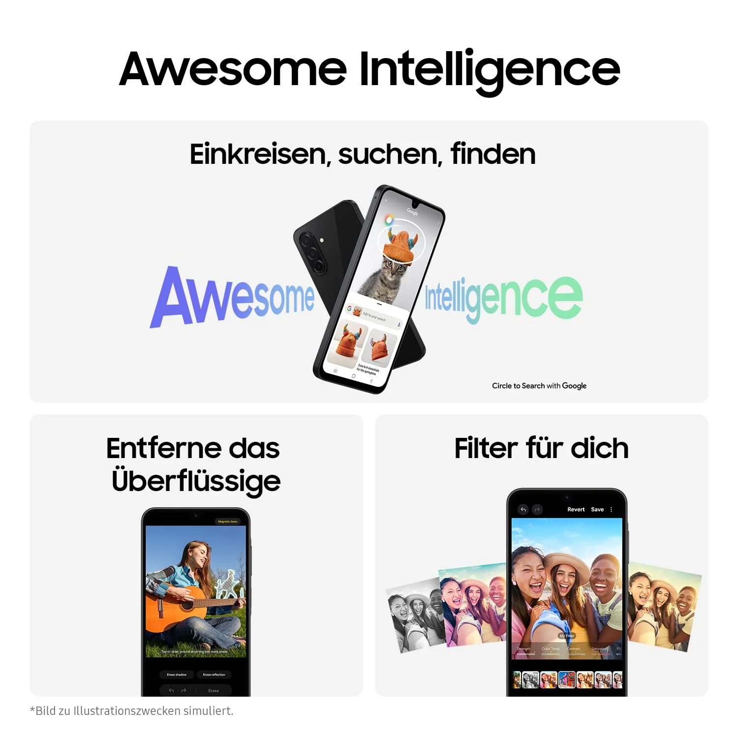Samsung Galaxy A26 5G AI Smartphone ohne Vertrag, Simlockfreies AI Handy mit Android, 6 GB RAM, 128 GB Speicher, 50-MP-Kamera, White, 2,5 Jahre Herstellergarantie [Exklusiv auf Amazon] - Image 6