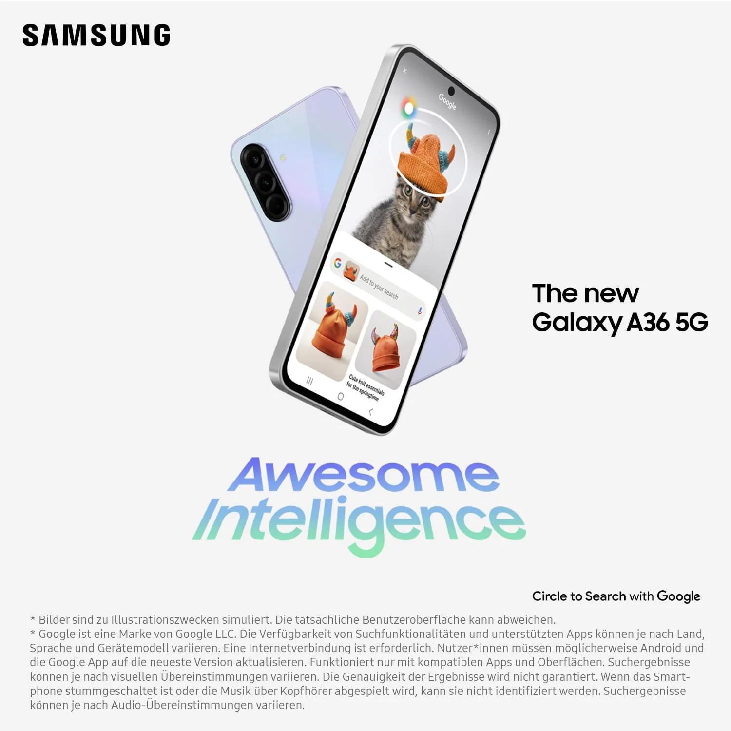 Samsung Galaxy A36 5G AI Smartphone ohne Vertrag, Simlockfreies AI Handy mit Android, 6 GB RAM, 128 GB Speicher, 50-MP-Kamera, Awesome Black, 2,5 Jahre Herstellergarantie [Exklusiv auf Amazon] - Image 8