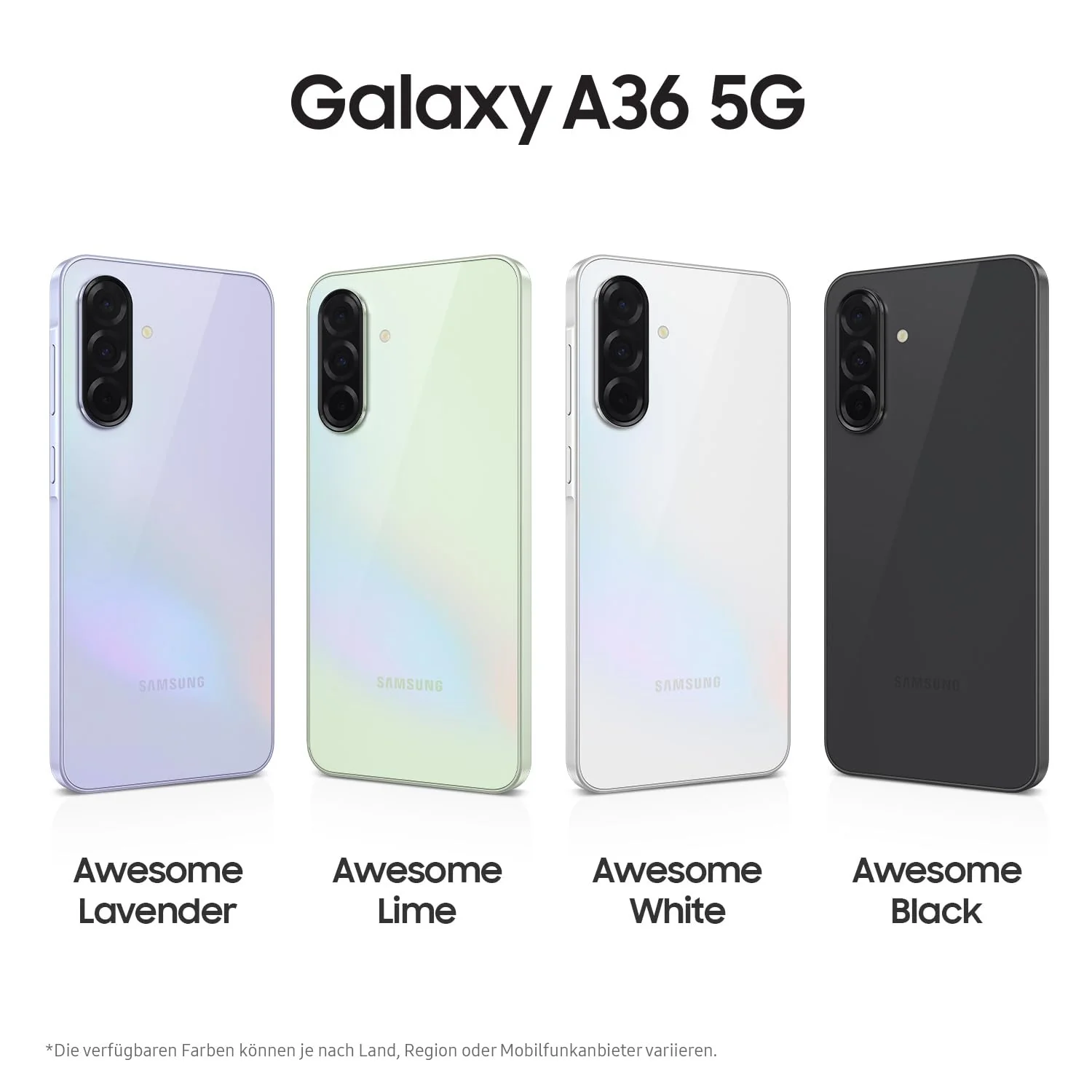Samsung Galaxy A36 5G AI Smartphone ohne Vertrag, Simlockfreies AI Handy mit Android, 6 GB RAM, 128 GB Speicher, 50-MP-Kamera, Awesome Lavender, 2,5 Jahre Herstellergarantie [Exklusiv auf Amazon] - Image 3