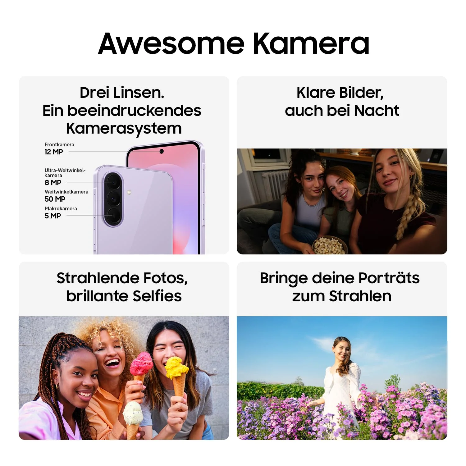 Samsung Galaxy A37 5G, Schlankes AI-Smartphone, Awesome Intelligence, 256 GB Speicherplatz, 50 MP Weitwinkel-Kamera, Bis zu 2 Tage Akkulaufzeit, IP68, Awesome Charcoal, 2,5 Jahre Herstellergarantie - Image 9