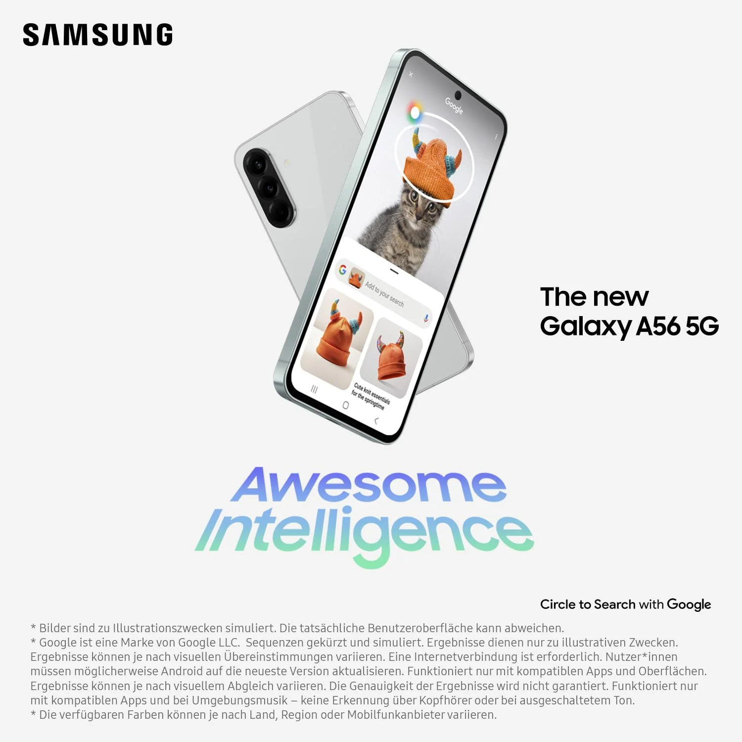 Samsung Galaxy A56 5G AI Smartphone ohne Vertrag, Simlockfreies AI Handy mit Android, 8 GB RAM, 128 GB Speicher, 50-MP-Kamera, Awesome Olive, 2,5 Jahre Herstellergarantie [Exklusiv auf Amazon] - Image 4