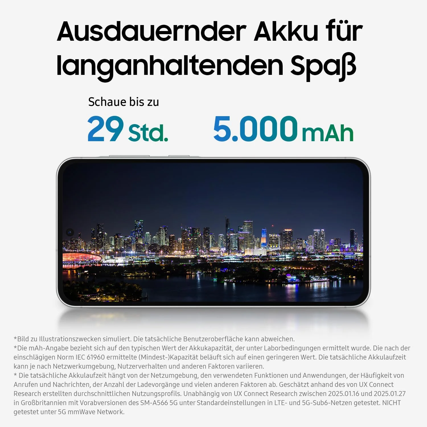 Samsung Galaxy A56 5G AI Smartphone ohne Vertrag, Simlockfreies AI Handy mit Android, 8 GB RAM, 128 GB Speicher, 50-MP-Kamera, Awesome Olive, 2,5 Jahre Herstellergarantie [Exklusiv auf Amazon] - Image 5