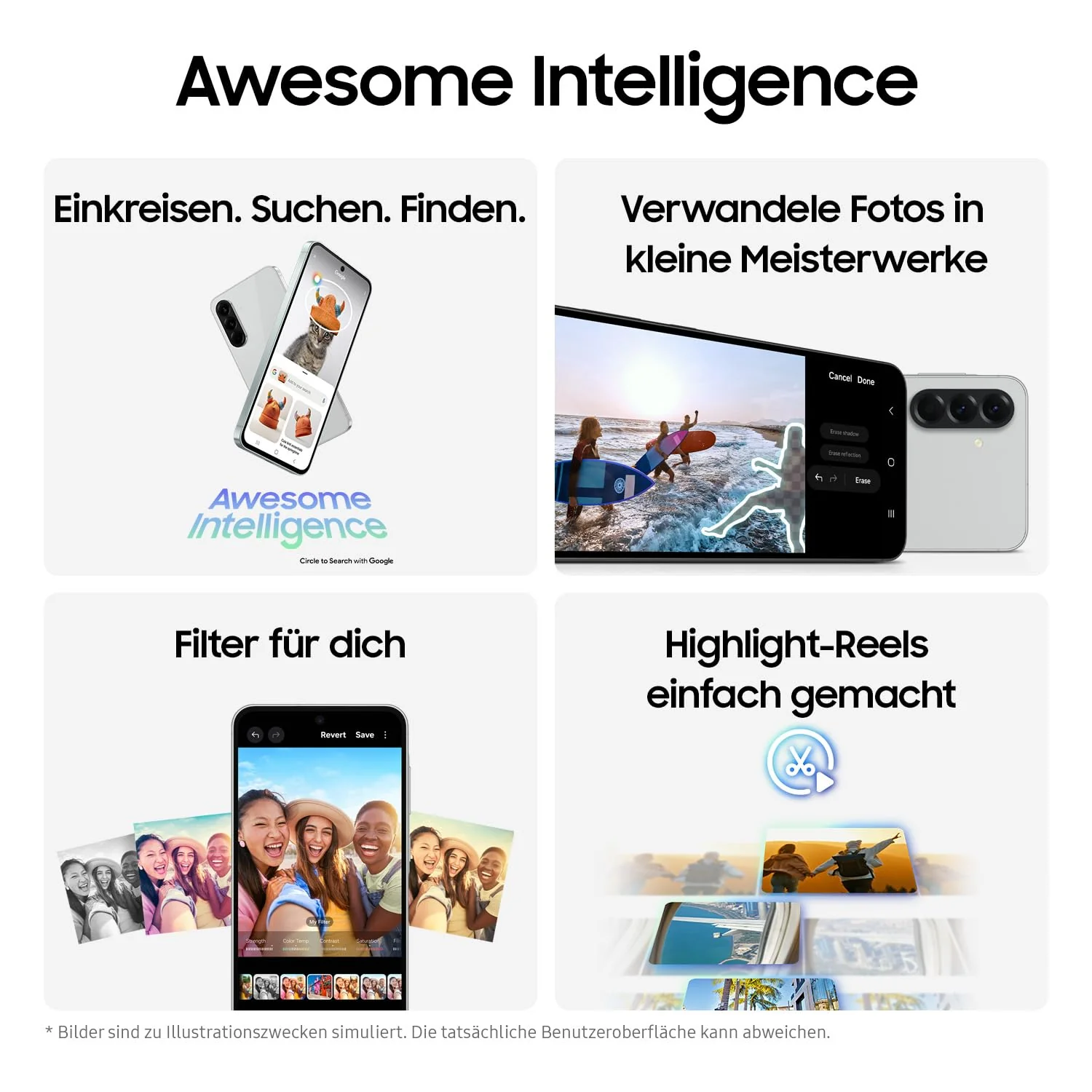 Samsung Galaxy A56 5G AI Smartphone ohne Vertrag, Simlockfreies AI Handy mit Android, 8 GB RAM, 128 GB Speicher, 50-MP-Kamera, Awesome Olive, 2,5 Jahre Herstellergarantie [Exklusiv auf Amazon] - Image 7