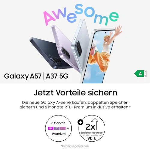 Samsung Galaxy A57 5G, Schlankes AI-Smartphone, Awesome Intelligence, 128 GB Speicherplatz, 50 MP Weitwinkel-Kamera, Bis zu 2 Tage Akkulaufzeit, IP68, Awesome Lilac, 2,5 Jahre Herstellergarantie - Image 16