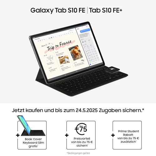 Samsung Galaxy S10 FE+ AI-Tablet, Android Tablet, 256 GB Speicher, 12 GB RAM, 33,28 cm/13,1" Display, Inkl. S Pen, Wi-Fi, Lange Akkulaufzeit, Silver, 36 Monate Herstellergarantie [Exklusiv auf Amazon] - Image 8