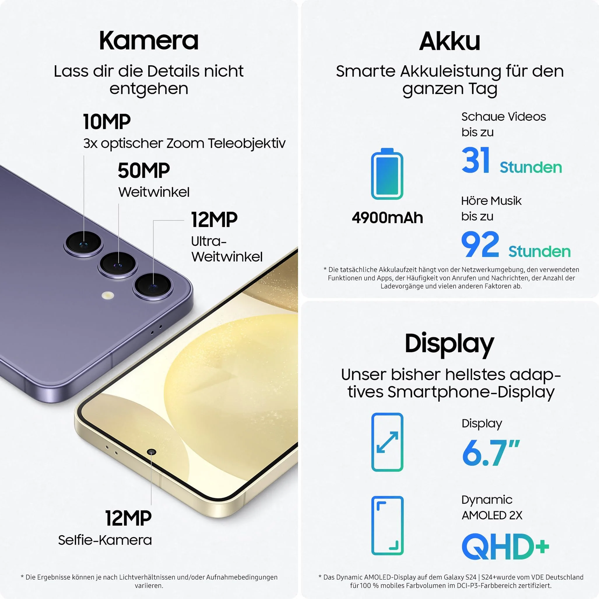 Samsung Galaxy S24+ AI Smartphone, Android-Handy ohne Vertrag, 12 GB RAM, 256 GB Speicher, 50-MP-Kamera, Lange Akkulaufzeit, Amber Yellow, 3 Jahre Herstellergarantie - Image 7