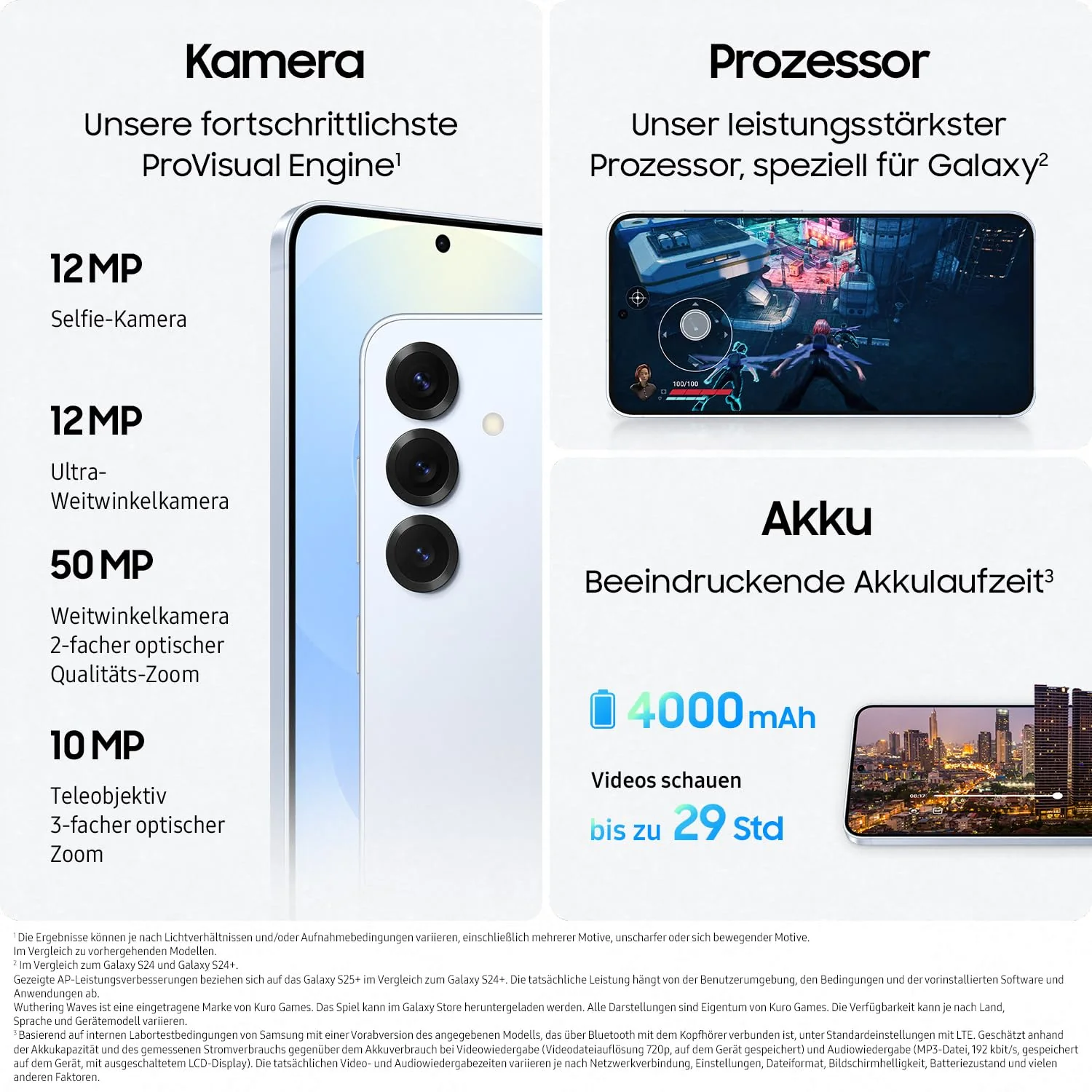 Samsung Galaxy S25 AI Smartphone mit Galaxy AI, 12 GB RAM, 128 GB Speicher, Navy, 3 Jahre Herstellergarantie + Galaxy Watch7 Smartwatch - Image 4