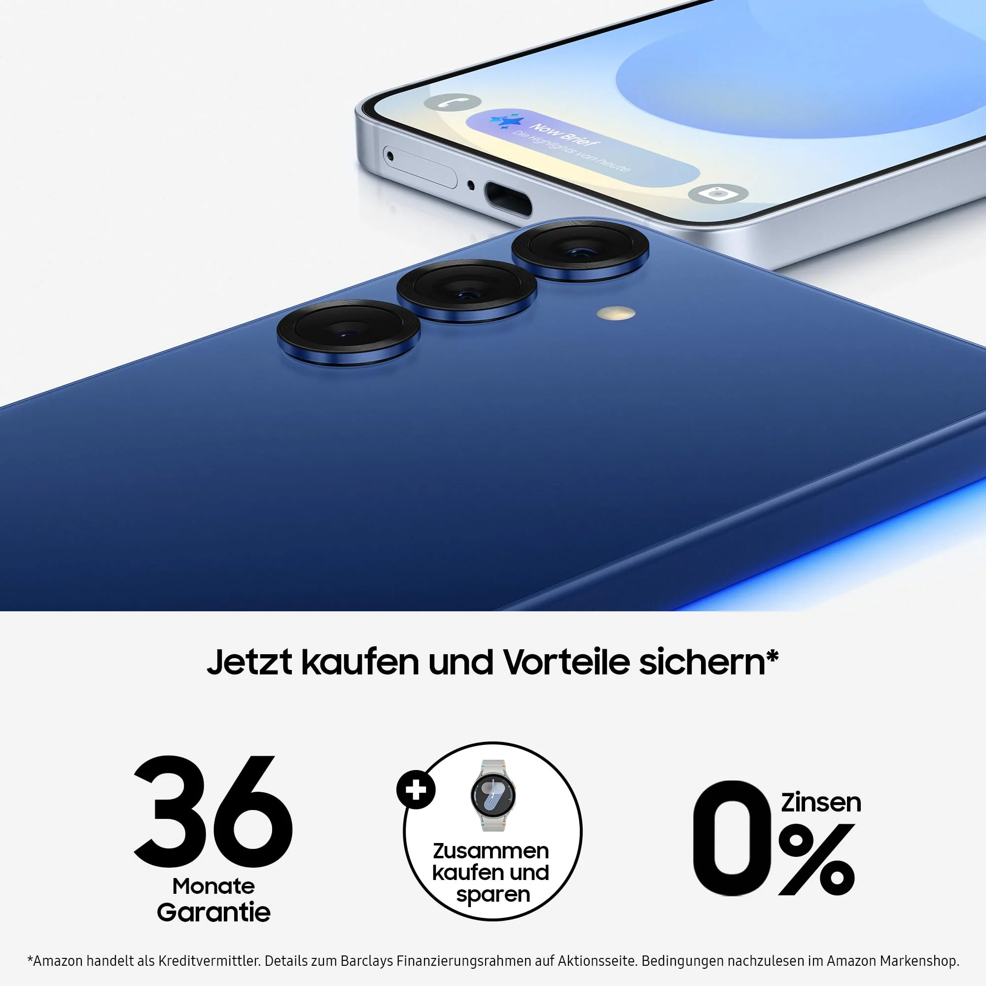 Samsung Galaxy S25 AI Smartphone mit Galaxy AI, 12 GB RAM, 256 GB Speicher, Navy, 3 Jahre Herstellergarantie + Galaxy Watch7 Smartwatch - Image 3