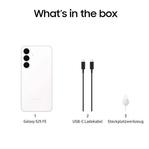 Samsung Galaxy S25 FE mit Galaxy AI, Handy mit Android, 6,7 Zoll FHD-Display, 50 MP Kamera, 256 GB Speicher, 8 GB RAM, 4.900 mAh Akku, White, 3 Jahre Herstellergarantie [Exklusiv auf Amazon] - Image 4