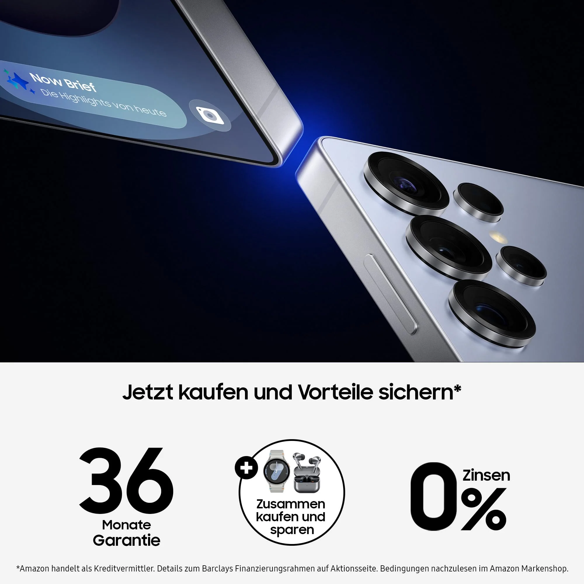 Samsung Galaxy S25 Ultra AI Smartphone mit Galaxy AI, 12 GB RAM, 256 GB Speicher, Titanium Gray, 3 Jahre Herstellergarantie + Galaxy Watch7 Smartwatch + Galaxy Buds3 Pro - Image 2