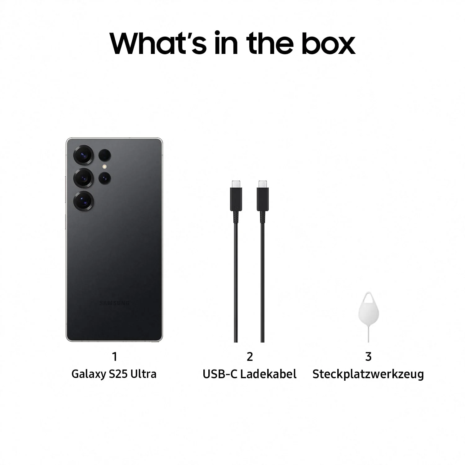 Samsung Galaxy S25 Ultra AI Smartphone mit Galaxy AI, ohne Vertrag, AI Handy mit Android, 12 GB RAM, 256 GB Speicher, 200-MP-Kamera, Titanium Black, 3 Jahre Herstellergarantie [Exklusiv auf Amazon] - Image 2