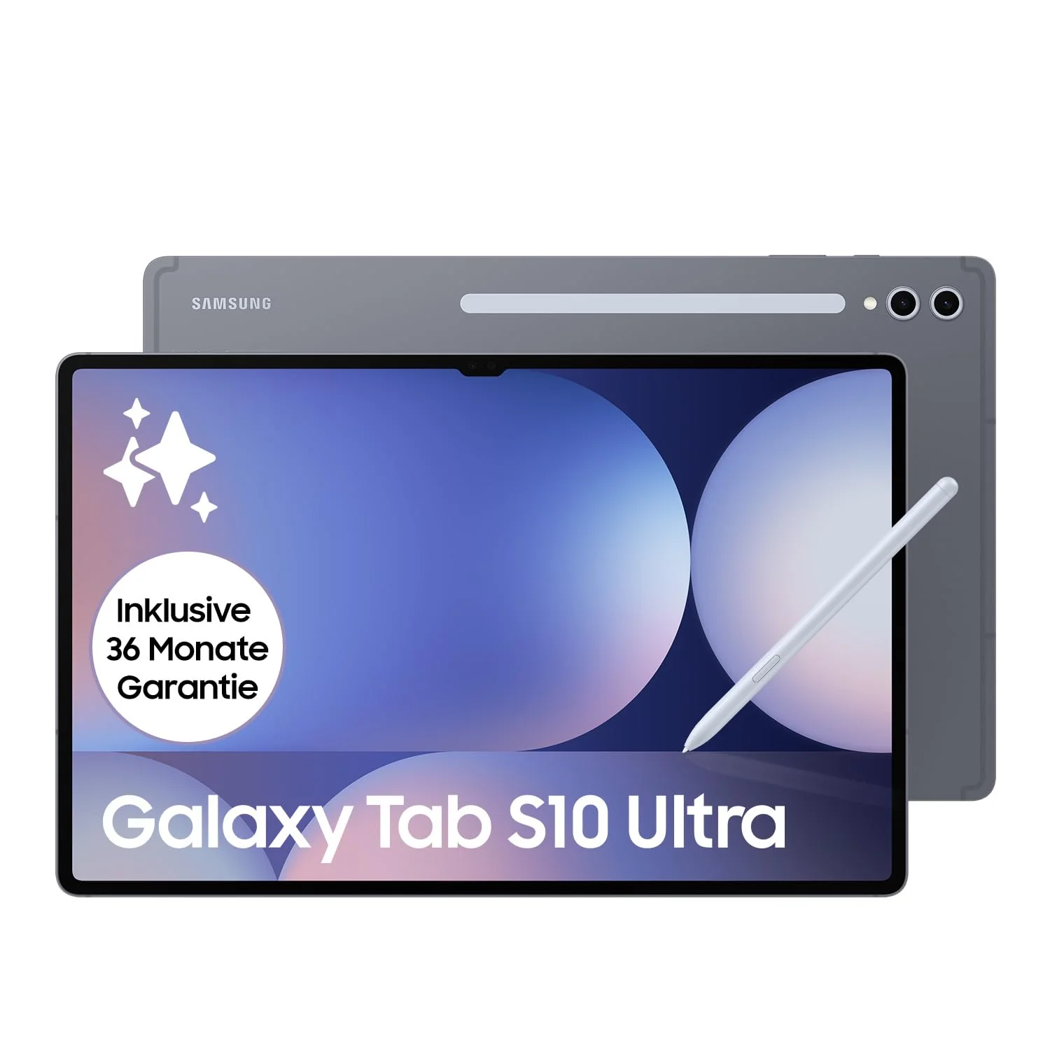 Samsung Galaxy Tab S10 Ultra AI Tablet, Android Tablet, 12 GB RAM, 1 TB Speicher, AMOLED-Display, Antireflexionsbeschichtung, Inkl. S Pen, WiFi, Moonstone Gray, 36 Monate Herstellergarantie