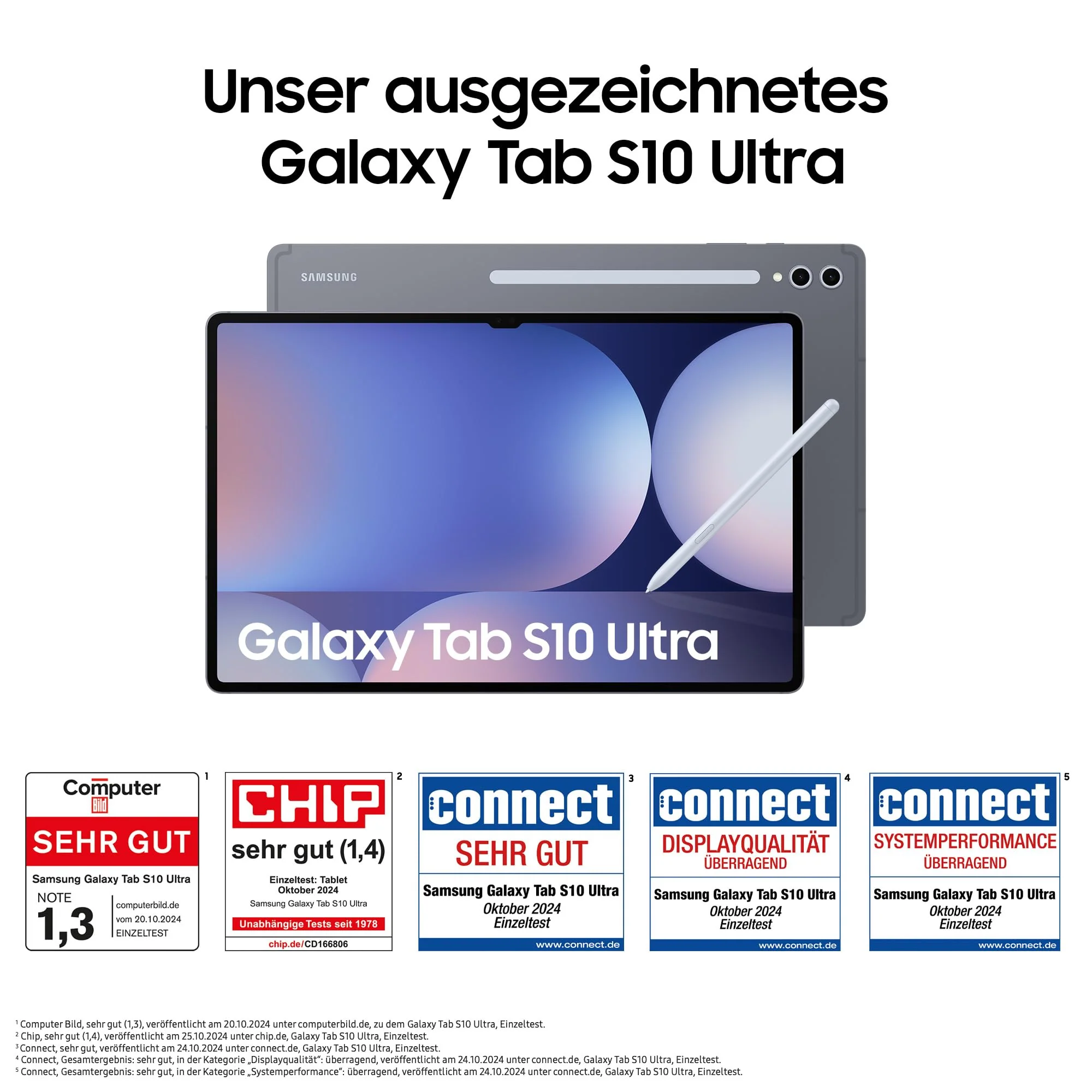 Samsung Galaxy Tab S10 Ultra AI Tablet, Android Tablet, 12 GB RAM, 256 GB Speicher, AMOLED-Display, Antireflexionsbeschichtung, Inkl. S Pen, WiFi, Moonstone Gray, 36 Monate Herstellergarantie - Image 10