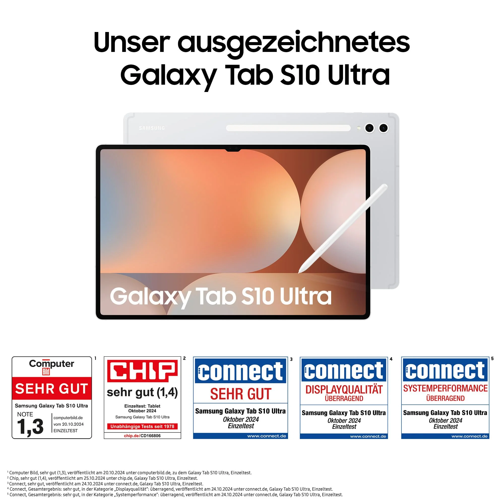 Samsung Galaxy Tab S10 Ultra AI Tablet, Android Tablet, 12 GB RAM, 512 GB Speicher, AMOLED-Display, Antireflexionsbeschichtung, Inkl. S Pen, WiFi, Platinum Silver, 36 Monate Herstellergarantie - Image 10