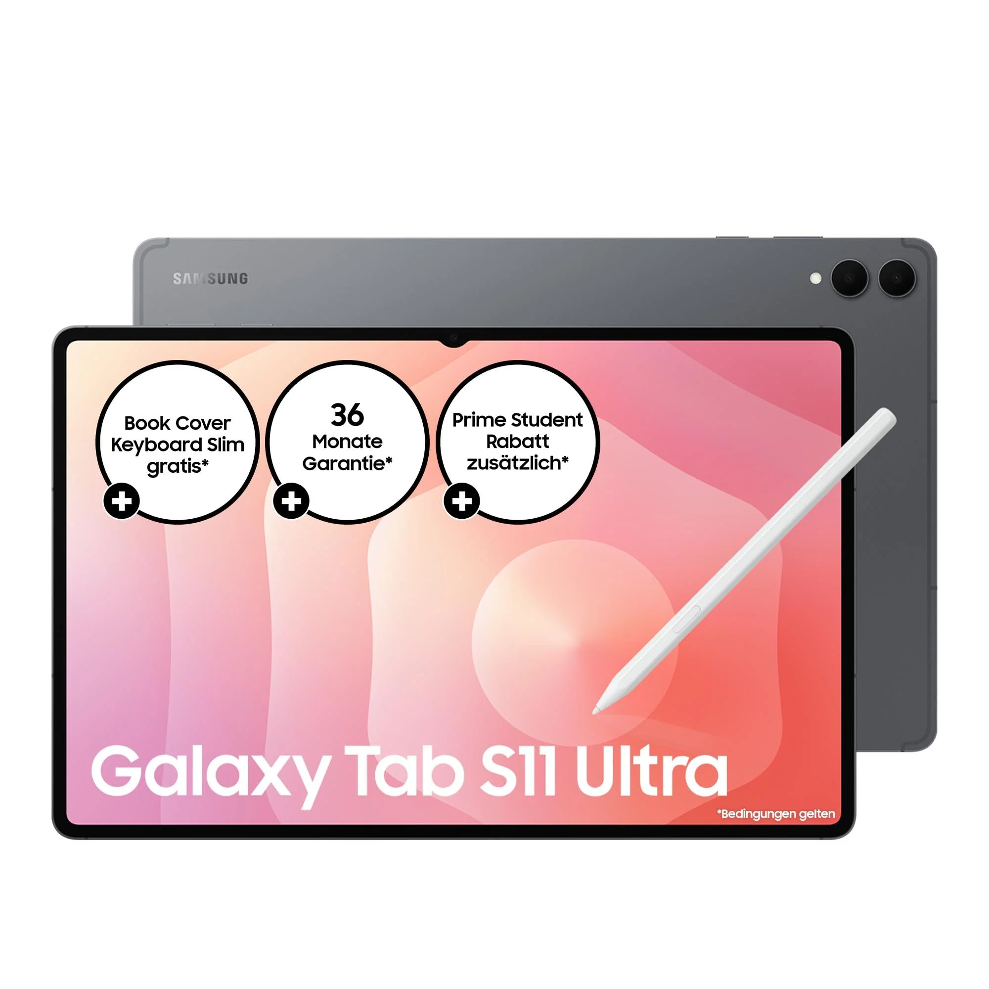 Samsung Galaxy Tab S11 Ultra, AI Tablet, Wi-Fi, Leichtes Design, Vielseitige KI-Tools, DeX, 512 GB Speicher, 12 GB RAM, Lange Akkulaufzeit, Gray, 3 Jahre Herstellergarantie [Exklusiv auf Amazon]