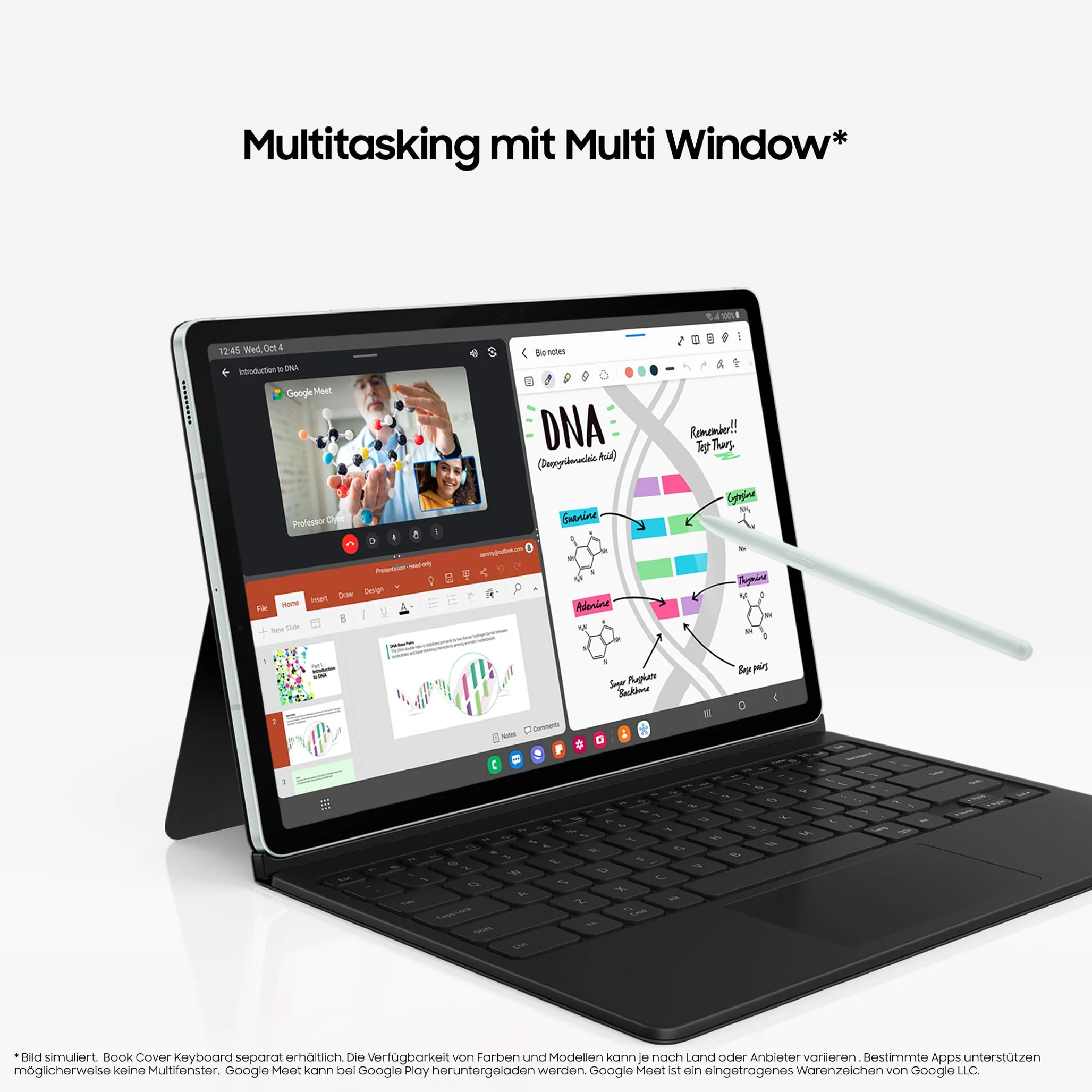 Samsung Galaxy Tab S9 FE Android-Tablet, 27,7 cm / 10,9 Zoll Display, 128 GB Speicher, Mit Stift (S Pen), Lange Akkulaufzeit, WiFi, Grau, Inkl. 36 Monate Herstellergarantie [Exklusiv bei Amazon] - Image 3