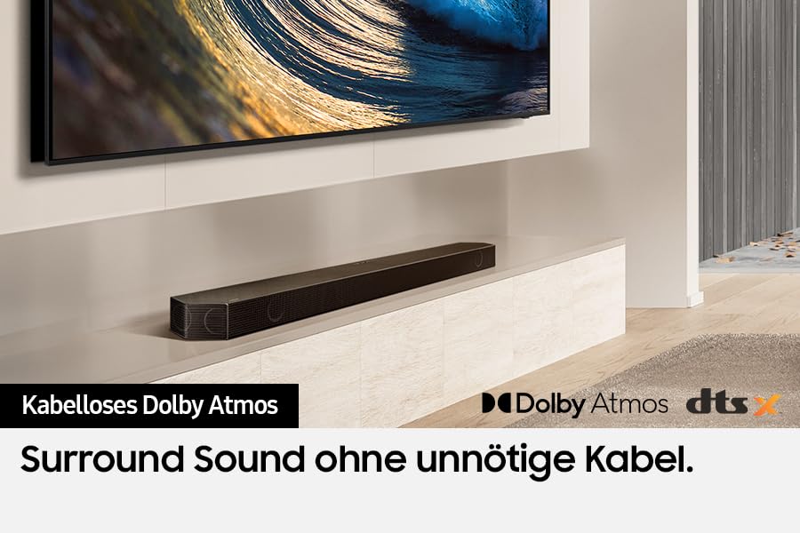 Samsung HW-Q935GD 9.1.4-Kanal Q-Soundbar für TV-Geräte, 2.0.2-Kanal-Rücklautsprecher, Bluetooth-Lautsprecher mit kabellosem Dolby Atmos / DTS:X, Q-Symphony [2024] - Image 3