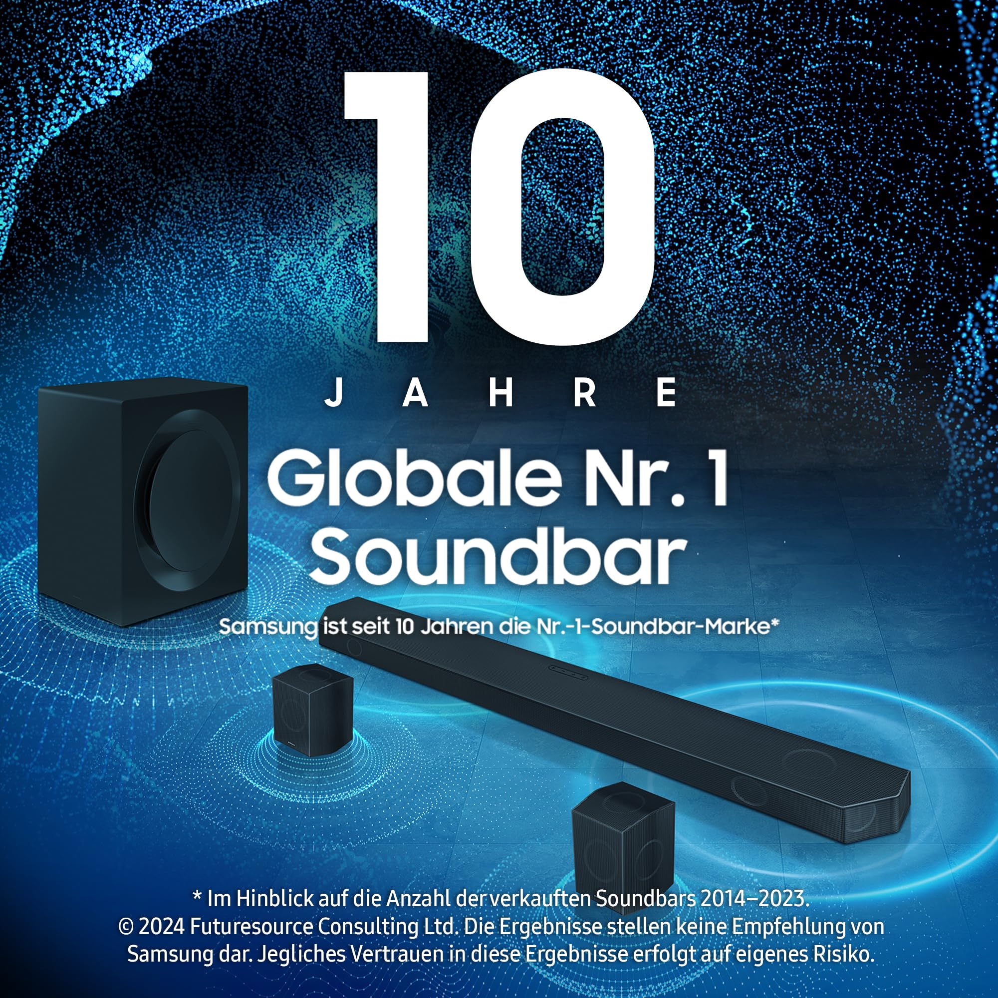 Samsung HW-Q995GD 11.1.4-Kanal Q-Soundbar für TV-Geräte, 4.0.2-Kanal-Rücklautsprecher, Bluetooth-Lautsprecher mit kabellosem Dolby Atmos / DTS:X, Q-Symphony [2024] - Image 4