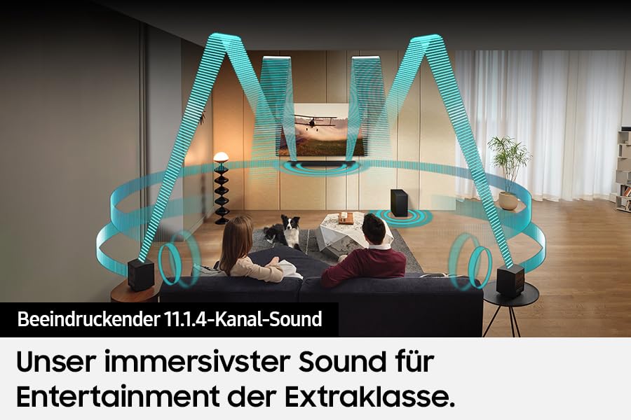Samsung HW-Q995GD 11.1.4-Kanal Q-Soundbar für TV-Geräte, 4.0.2-Kanal-Rücklautsprecher, Bluetooth-Lautsprecher mit kabellosem Dolby Atmos / DTS:X, Q-Symphony [2024] - Image 5
