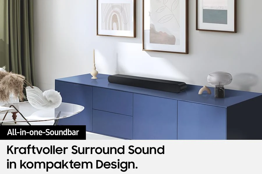 Samsung HW-S66GD 3.1-Kanal All-in-one Soundbar für TV-Geräte, Bluetooth-Lautsprecher mit kabellosem Dolby Atmos 5.0 / DTS Virtual:X, Q-Symphony, Adaptive Sound Lite [2024] - Image 2
