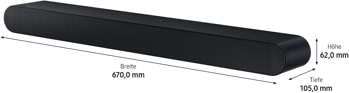 Samsung HW-S66GD 3.1-Kanal All-in-one Soundbar für TV-Geräte, Bluetooth-Lautsprecher mit kabellosem Dolby Atmos 5.0 / DTS Virtual:X, Q-Symphony, Adaptive Sound Lite [2024] - Image 3