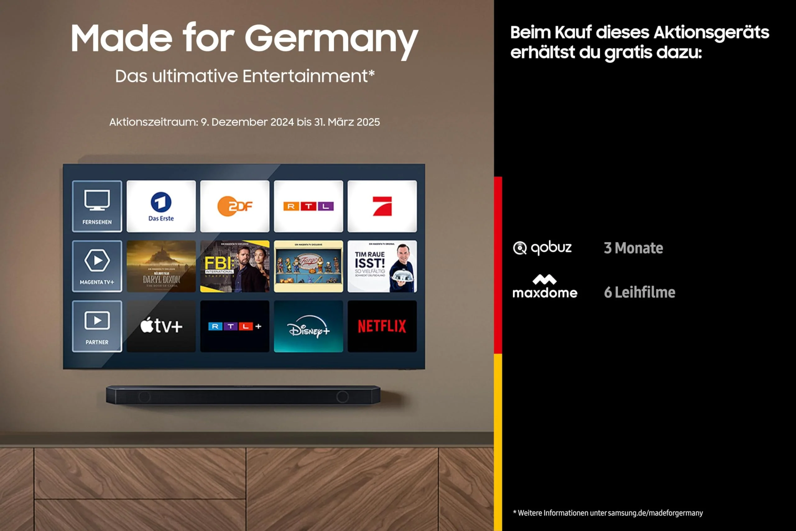 Samsung HW-S66GD 3.1-Kanal All-in-one Soundbar für TV-Geräte, Bluetooth-Lautsprecher mit kabellosem Dolby Atmos 5.0 / DTS Virtual:X, Q-Symphony, Adaptive Sound Lite [2024] - Image 9