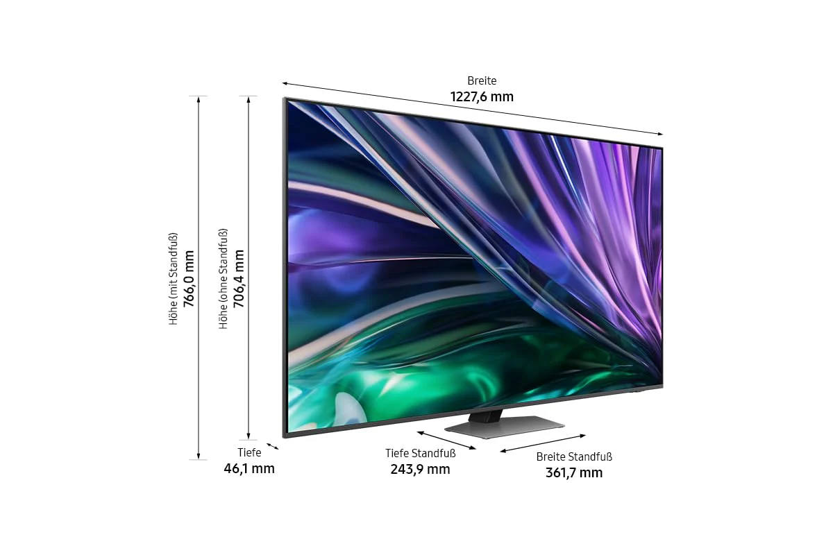 Samsung Neo QLED 4K QN85D Fernseher 55 Zoll, Samsung TV mit Neural Quantum 4K AI Gen2 Prozessor, Quantum-Matrix-Technologie, AI 4K Upscaling, Smart TV, KI TV, GQ55QN85DBTXZG, Deutsches Modell [2024] - Image 5