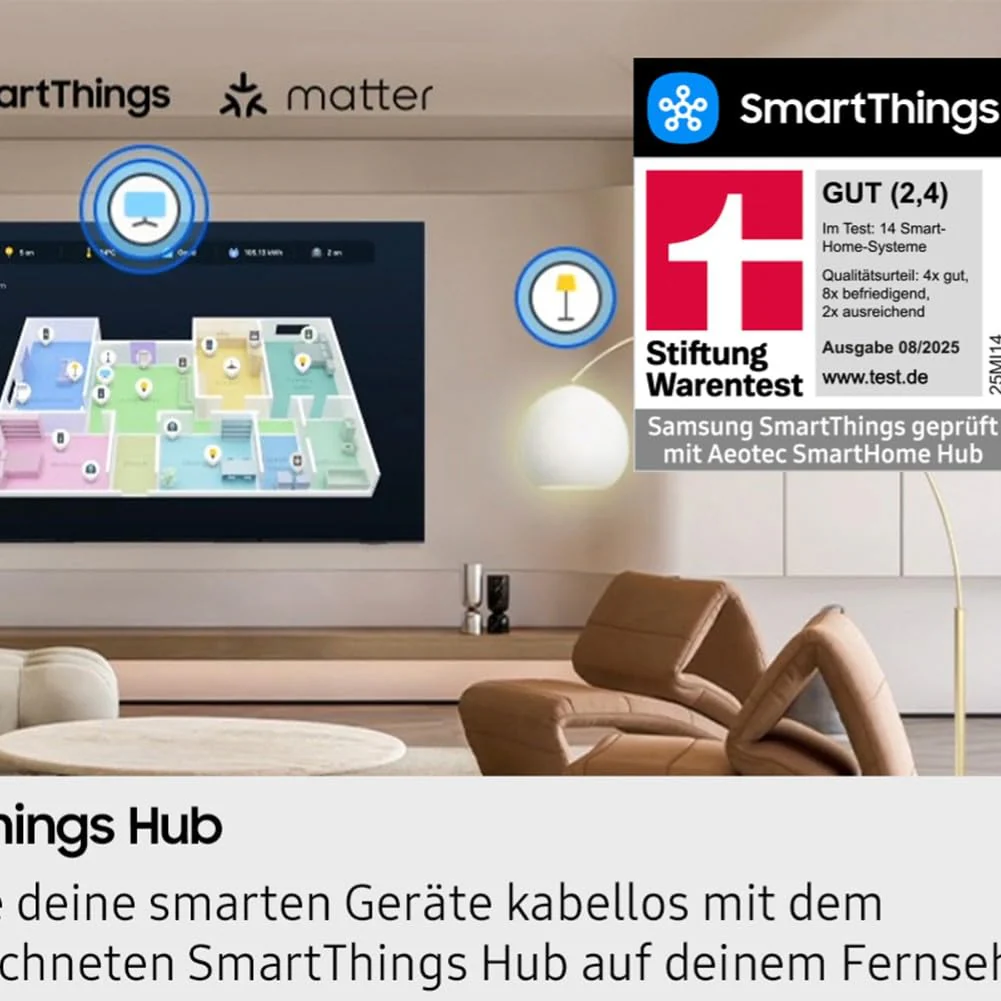 Samsung Neo QLED 4K QN90F 55 Zoll (138 cm) Mini LED, UHD Fernseher, NQ4 AI Gen3 Prozessor, Glare Free, Neo Quantum HDR+, 4K Upscaling Pro, Dolby Atmos, Knox Security, Samsung Vision AI Smart TV (2025) - Image 13