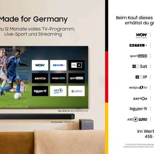 Samsung Neo QLED 4K QN90F 55 Zoll (138 cm) Mini LED, UHD Fernseher, NQ4 AI Gen3 Prozessor, Glare Free, Neo Quantum HDR+, 4K Upscaling Pro, Dolby Atmos, Knox Security, Samsung Vision AI Smart TV (2025) - Image 20