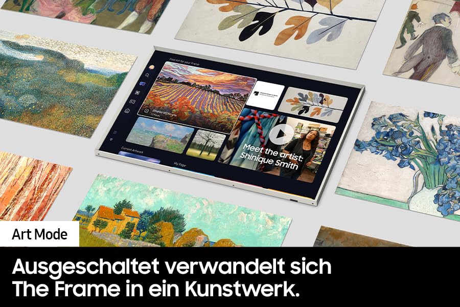 Samsung QLED 4K Fernseher The Frame 55 Zoll, Samsung TV mit mattem Display und austauschbarem Rahmen, Art Mode, Smart TV, GQ55LS03DAUXZG, Deutsches Modell [2024] - Image 3
