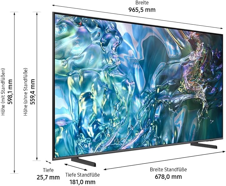 Samsung QLED 4K Q64D Fernseher 43 Zoll, TV mit Quantum Prozessor Lite 4K, 100% Farbvolumen, 4K Upscaling, Motion Xcelerator, Smart TV, GQ43Q64DAUXZG, Deutsches Modell [2024] - Image 11