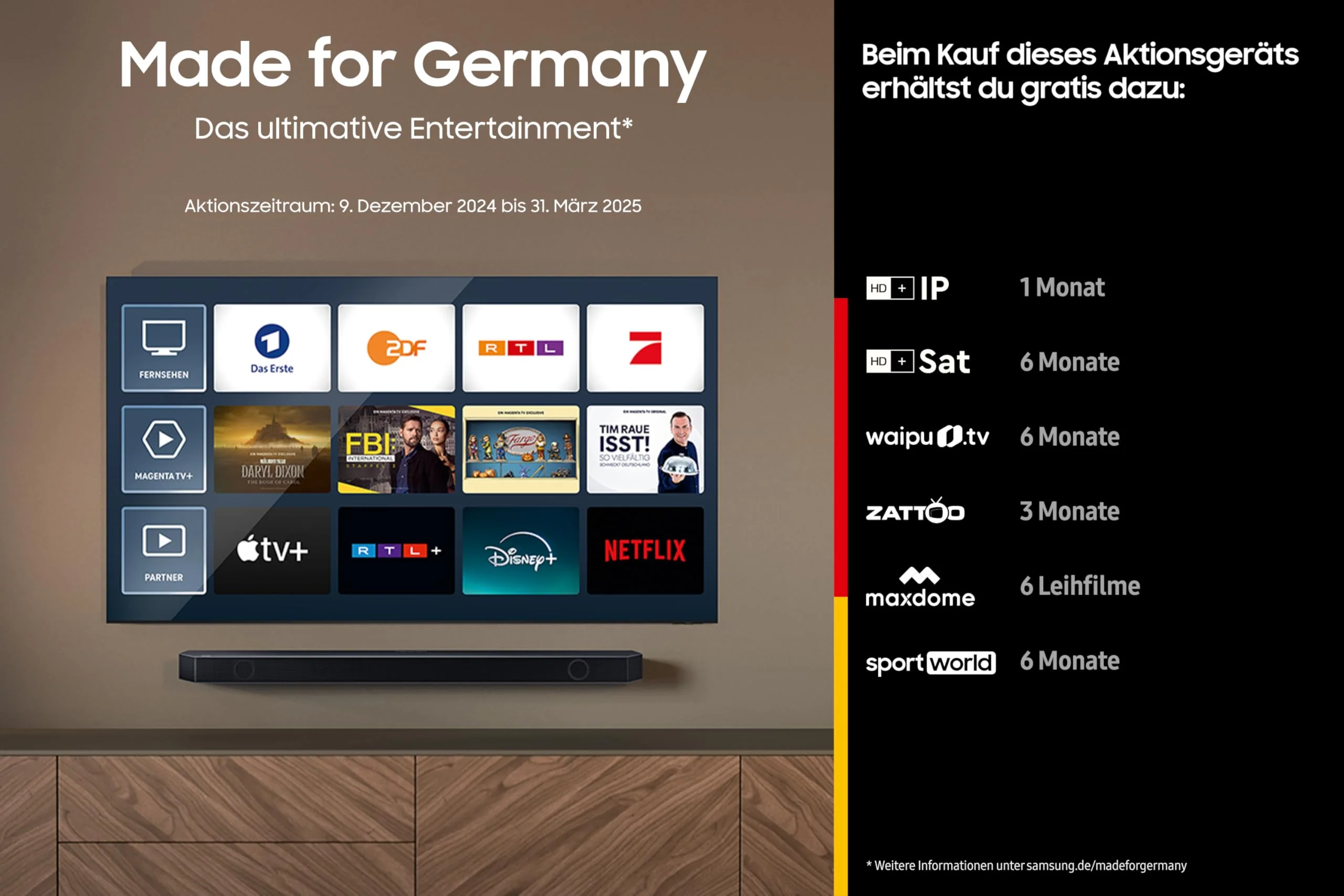 Samsung QLED 4K Q70D Fernseher 65 Zoll, Samsung TV mit AI Quantum Prozessor 4K, 4K AI Upscaling, Samsung Tizen OS, Motion Xcelerator 120 Hz, Smart TV, KI TV, GQ65Q70DATXZG, Deutsches Modell [2024] - Image 5