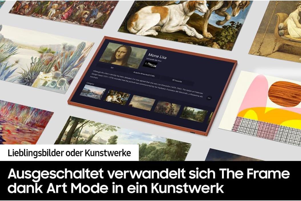 Samsung QLED 4K The Frame 55 Zoll Fernseher (GQ55LS03BGUXZG, Deutsches Modell), mattes Display, austauschbare Rahmen, Art Mode, Smart TV [2023] - Image 18