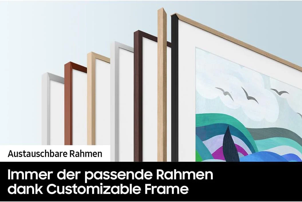 Samsung QLED 4K The Frame 55 Zoll Fernseher (GQ55LS03BGUXZG, Deutsches Modell), mattes Display, austauschbare Rahmen, Art Mode, Smart TV [2023] - Image 2