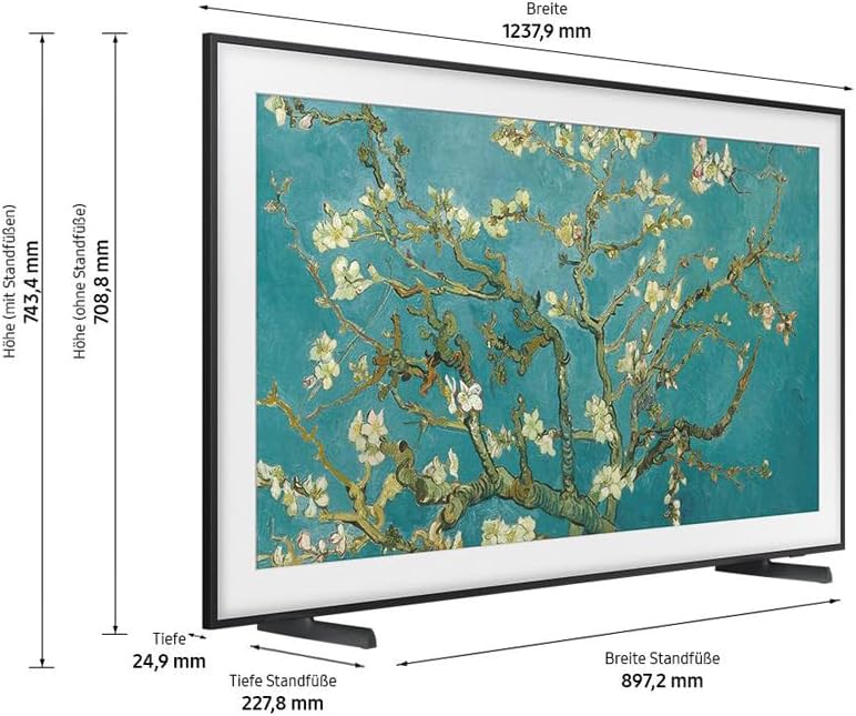 Samsung QLED 4K The Frame 55 Zoll Fernseher (GQ55LS03BGUXZG, Deutsches Modell), mattes Display, austauschbare Rahmen, Art Mode, Smart TV [2023] - Image 5
