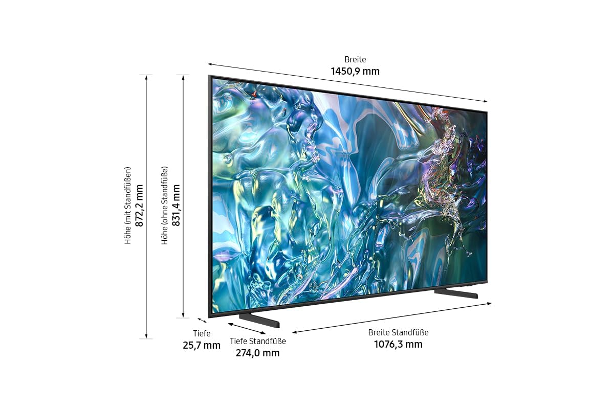 Samsung QLED Q60D Fernseher 65 Zoll, TV mit Quantum Prozessor Lite 4K, 100% Farbvolumen, 4K Upscaling, Tizen OS, Smart TV, GQ65Q60DAUXZG, Deutsches Modell [2024] - Image 12