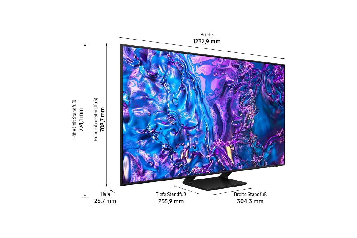 Samsung QLED Q70D Fernseher 55 Zoll, AI Quantum Prozessor 4K, 4K AI Upscaling, Tizen OS, Motion Xcelerator 120 Hz, Smart TV, KI TV, GQ55Q70DATXZG, Deutsches Modell [2024] - Image 4