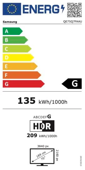 Samsung QLED Q7F 4K Smart TV 75 Zoll (189 cm) mit AI-Vision, 100% Farbvolumen mit Quantum Dot, HDR10+, Q4 AI Prozessor, One UI Tizen, Wi-Fi, Bluetooth 5.3 und Motion Xcelerator - Image 2