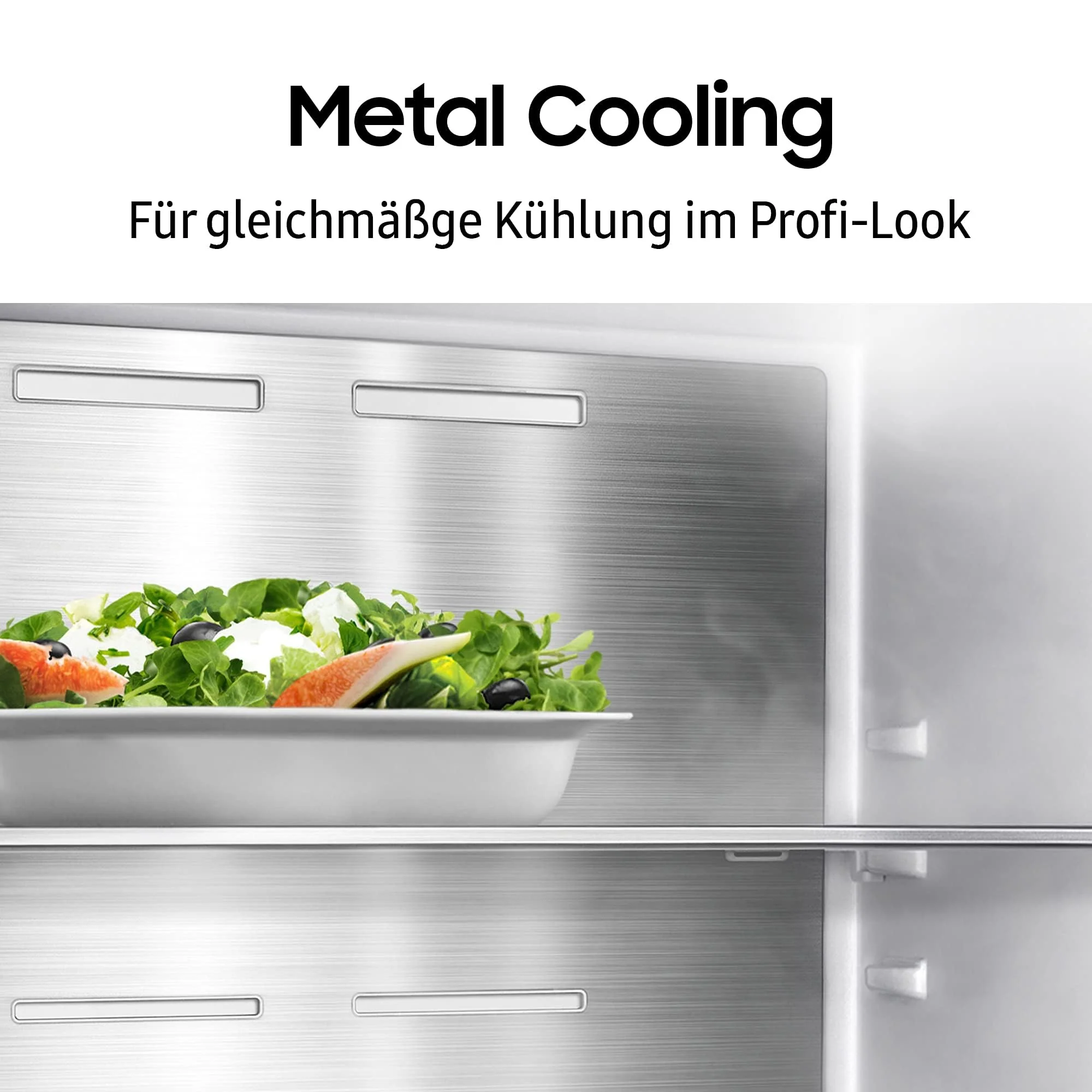 Samsung RL38A7B5BS9/EG Bespoke Kühl-/Gefrierkombination, 203 cm, 387 ℓ, 35 dB(A), Space Max Technologie, Twin Cooling+, Cool Select+, Metal Cooling, No Frost+, Edelstahl Look - Image 8