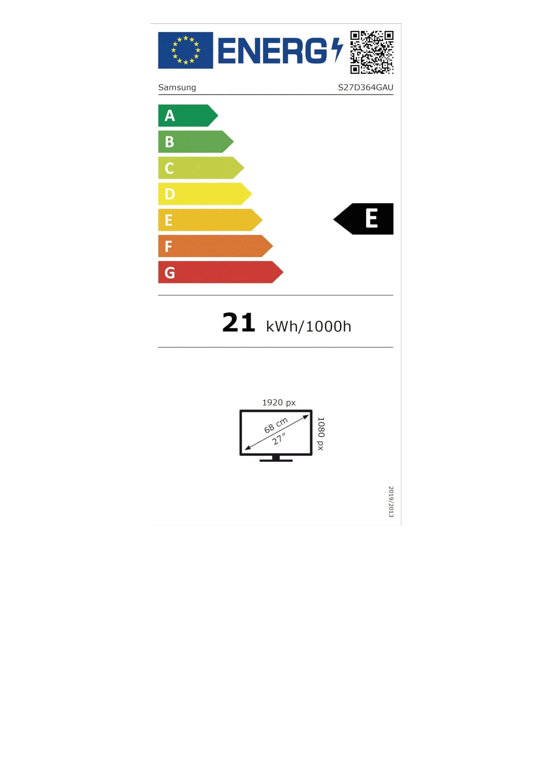 Samsung S36GD Essential Curved Monitor 27 Zoll, PC-Bildschirm mit VA-Panel, Full HD-Auflösung, 4 ms Reaktionszeit, Bildwiederholrate 100 Hz, Eco Saving Plus, Flicker Free, Schwarz, S27D364GAU - Image 3